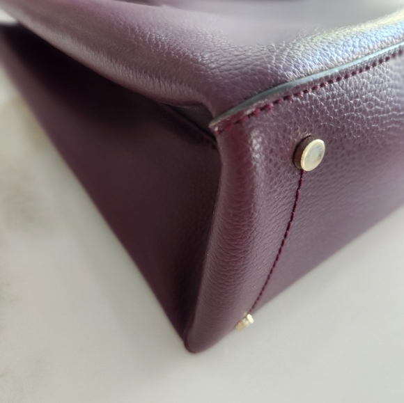 Stunning Kate Spade Burgundy Wine Convertible tote-Use it any way you like! - Picture 13 of 16